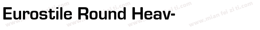 Eurostile Round Heav字体转换